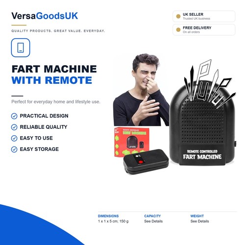 Fart machine with remote - with,